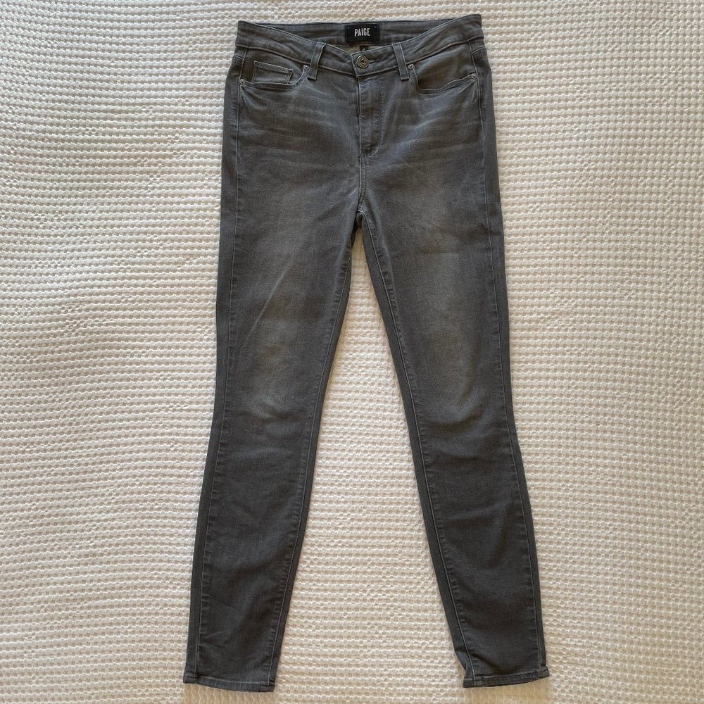 Paige - Hoxton Ultra Skinny Jeans, Gray, Size 29